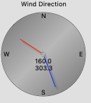 Wind direction gauge